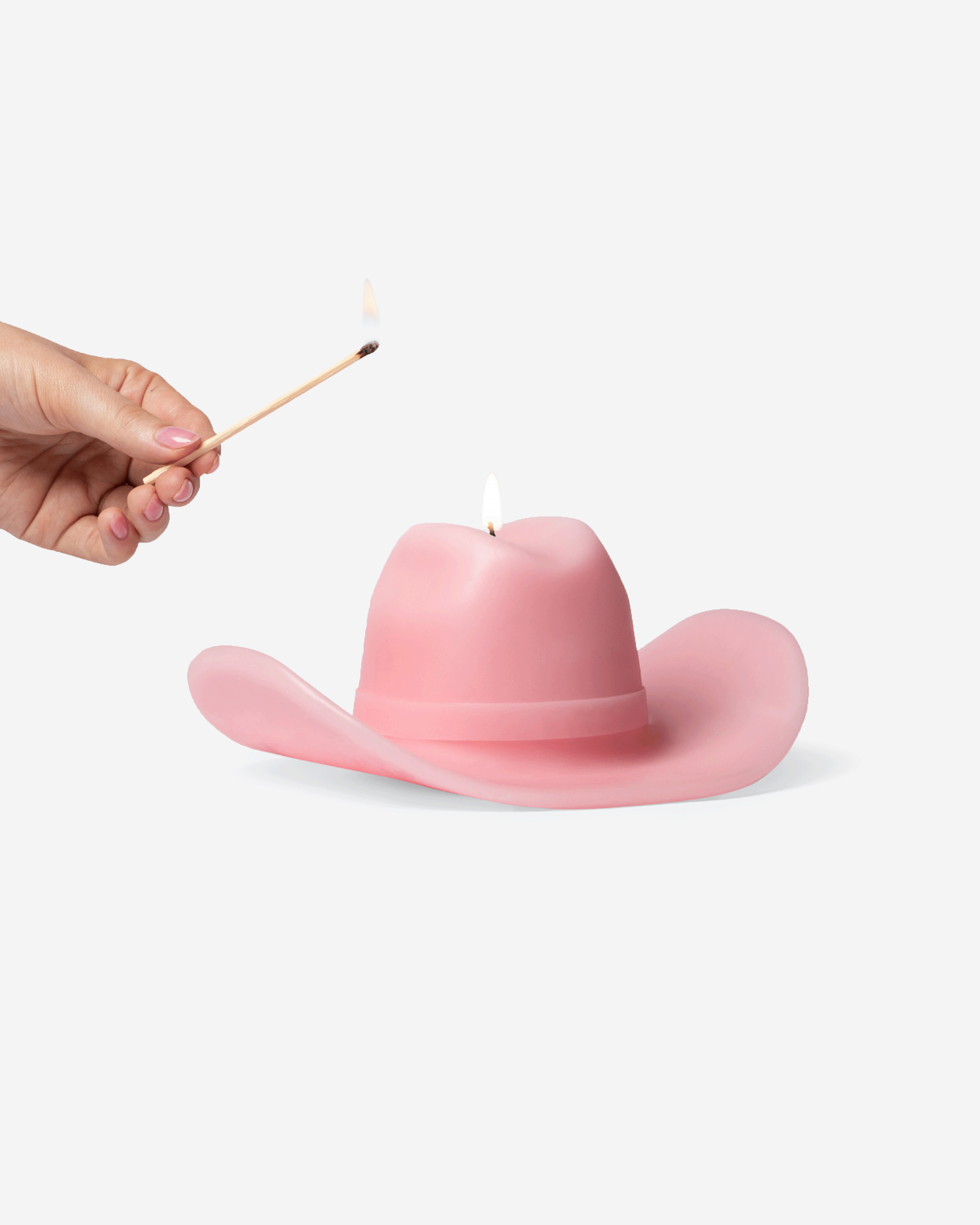 Cattleman Candle (Light Pink)